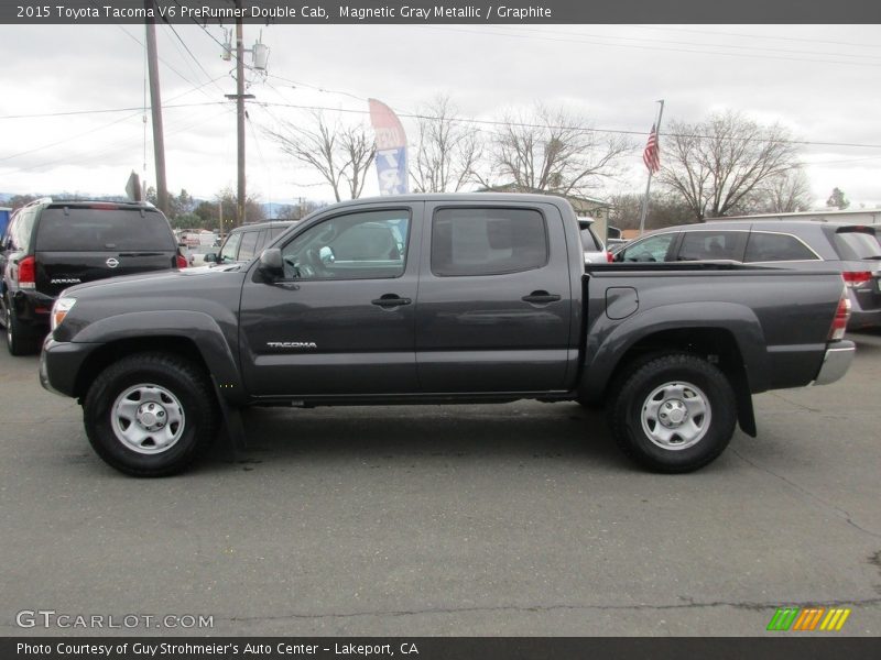 Magnetic Gray Metallic / Graphite 2015 Toyota Tacoma V6 PreRunner Double Cab