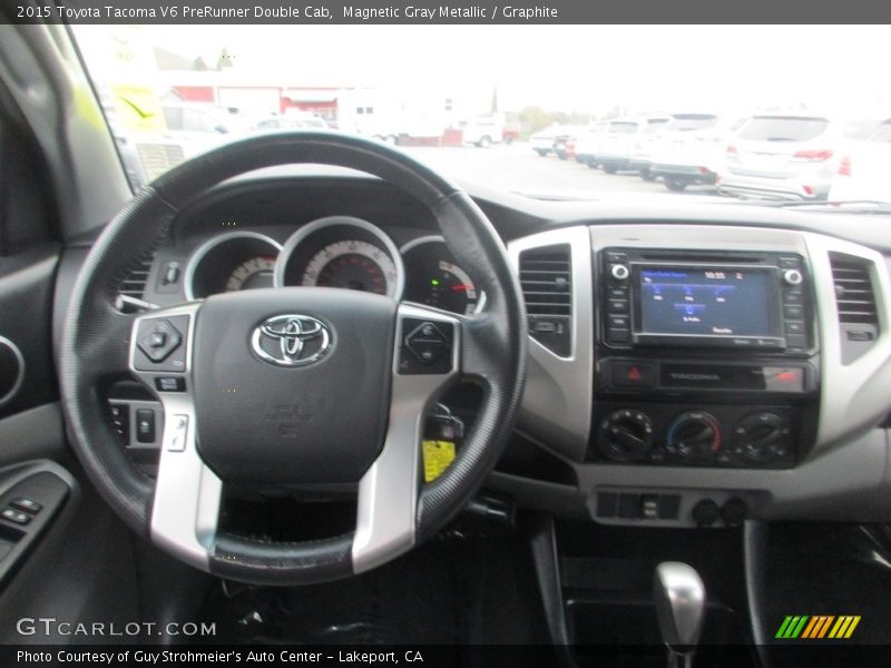 Magnetic Gray Metallic / Graphite 2015 Toyota Tacoma V6 PreRunner Double Cab