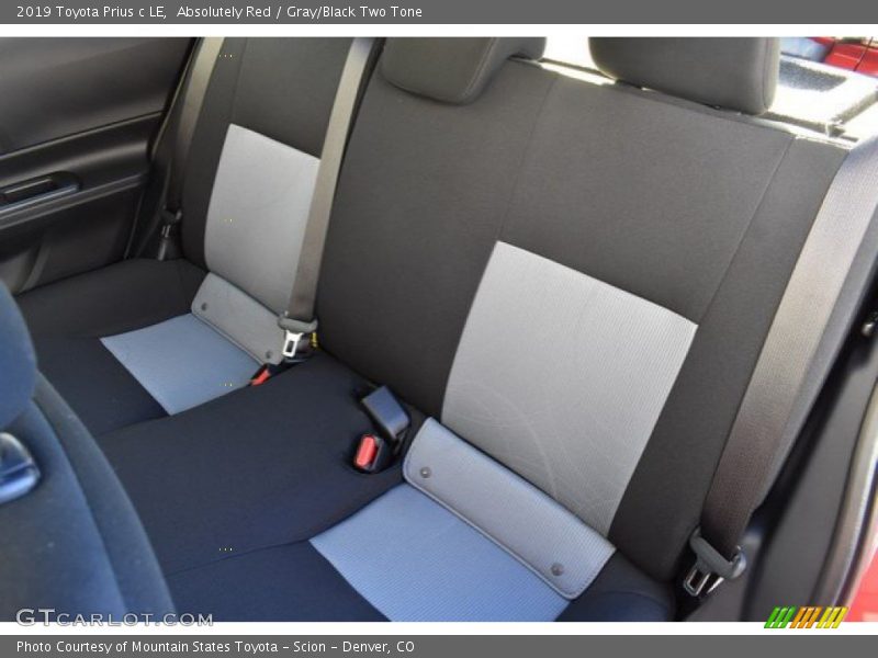 Absolutely Red / Gray/Black Two Tone 2019 Toyota Prius c LE
