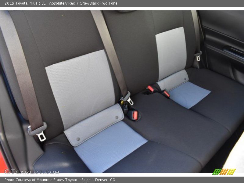 Absolutely Red / Gray/Black Two Tone 2019 Toyota Prius c LE