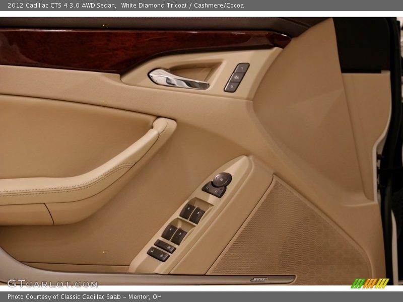 White Diamond Tricoat / Cashmere/Cocoa 2012 Cadillac CTS 4 3.0 AWD Sedan