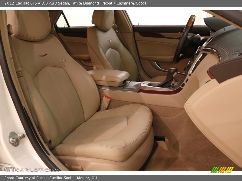 White Diamond Tricoat / Cashmere/Cocoa 2012 Cadillac CTS 4 3.0 AWD Sedan