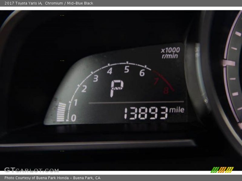 Chromium / Mid-Blue Black 2017 Toyota Yaris iA