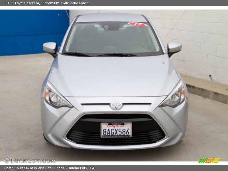 Chromium / Mid-Blue Black 2017 Toyota Yaris iA