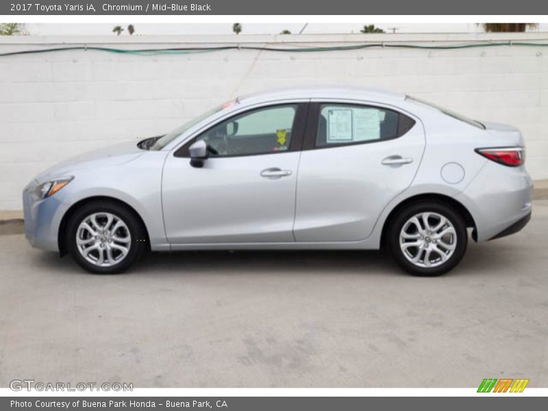 Chromium / Mid-Blue Black 2017 Toyota Yaris iA