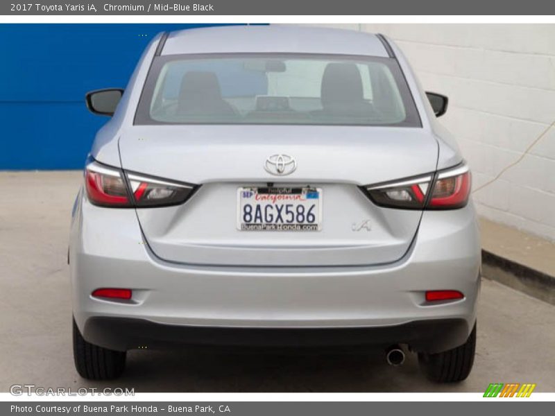 Chromium / Mid-Blue Black 2017 Toyota Yaris iA