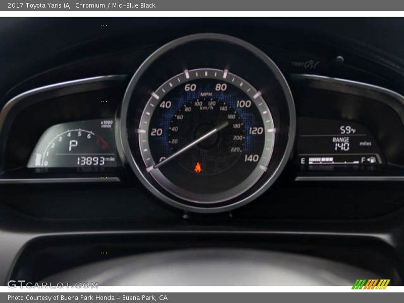 Chromium / Mid-Blue Black 2017 Toyota Yaris iA