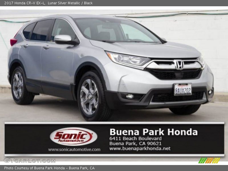 Lunar Silver Metallic / Black 2017 Honda CR-V EX-L