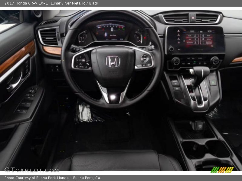 Lunar Silver Metallic / Black 2017 Honda CR-V EX-L