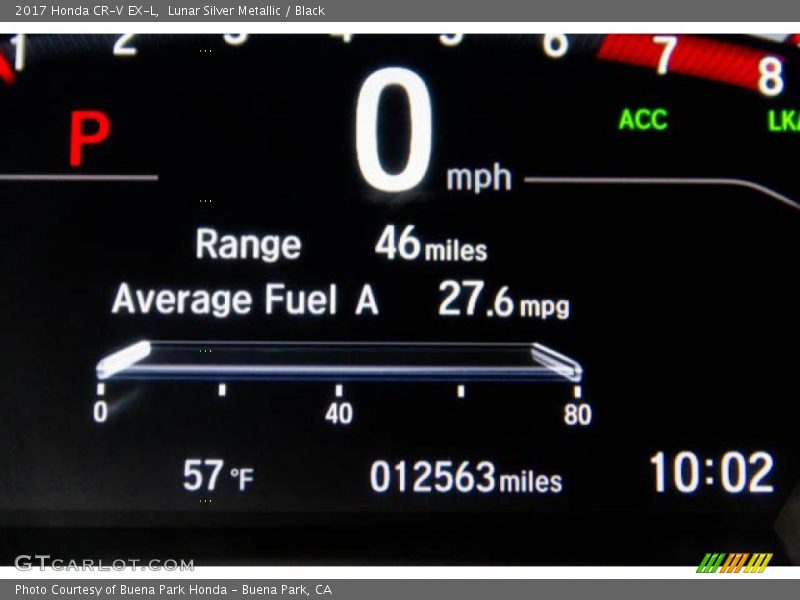 Lunar Silver Metallic / Black 2017 Honda CR-V EX-L