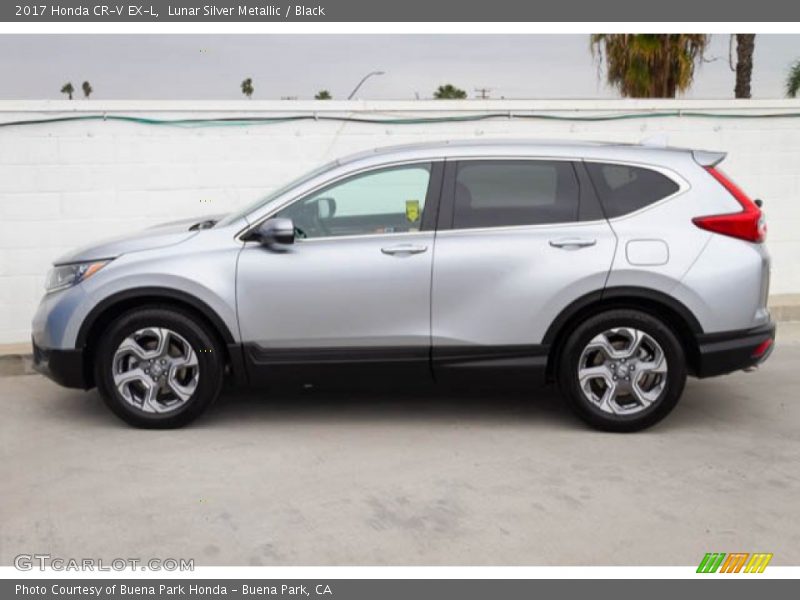 Lunar Silver Metallic / Black 2017 Honda CR-V EX-L
