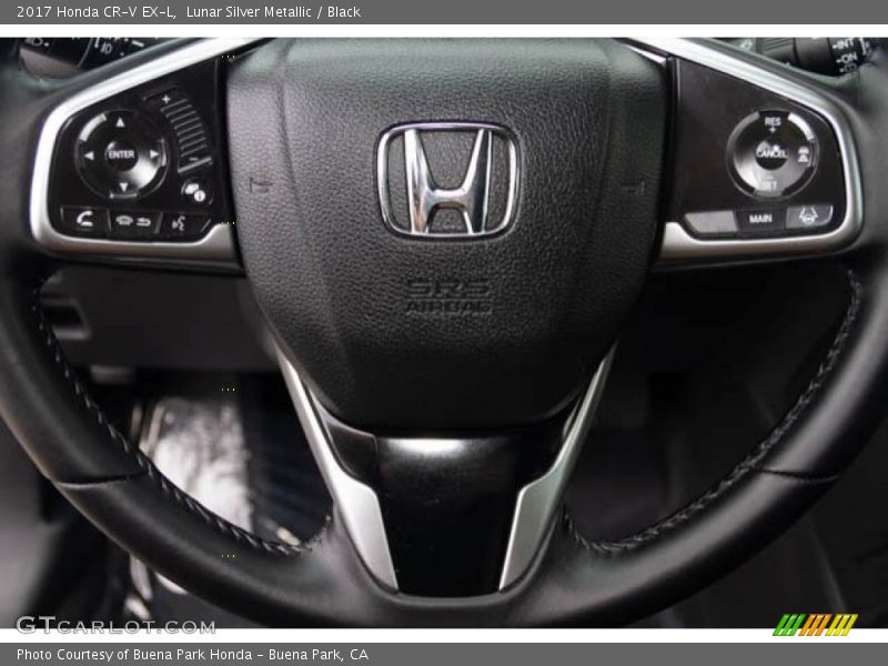 Lunar Silver Metallic / Black 2017 Honda CR-V EX-L
