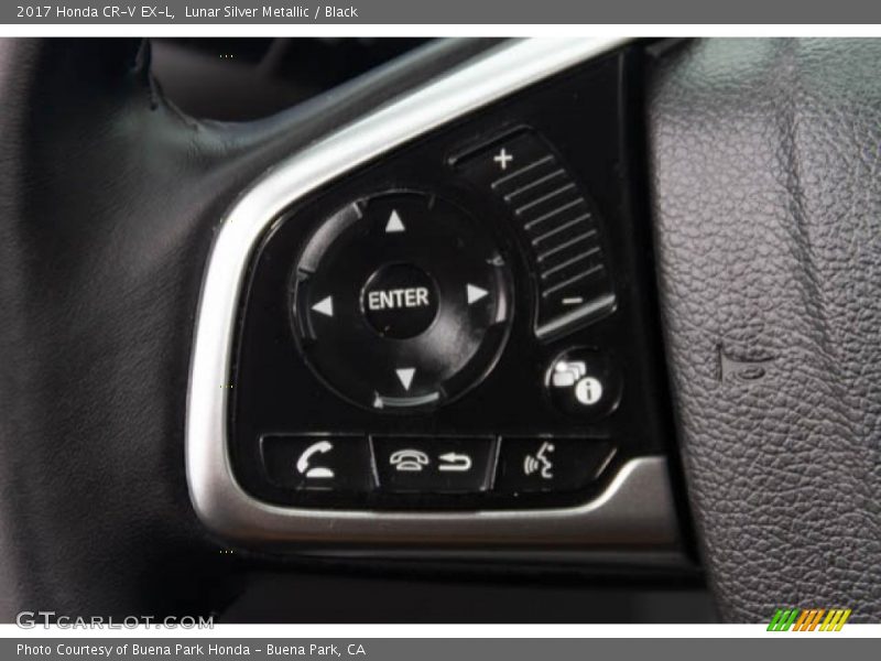 Lunar Silver Metallic / Black 2017 Honda CR-V EX-L