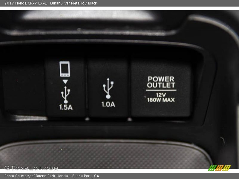 Lunar Silver Metallic / Black 2017 Honda CR-V EX-L