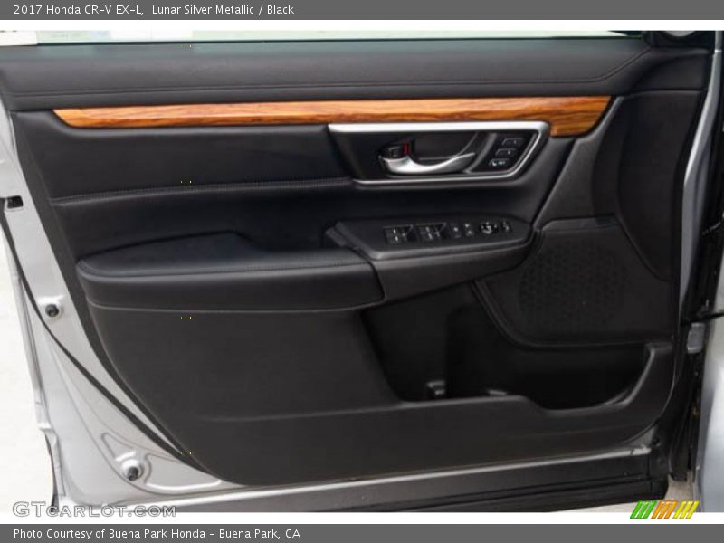 Lunar Silver Metallic / Black 2017 Honda CR-V EX-L