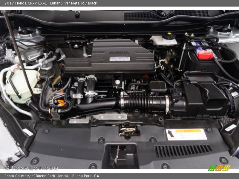 Lunar Silver Metallic / Black 2017 Honda CR-V EX-L