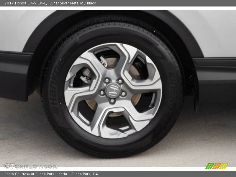 Lunar Silver Metallic / Black 2017 Honda CR-V EX-L