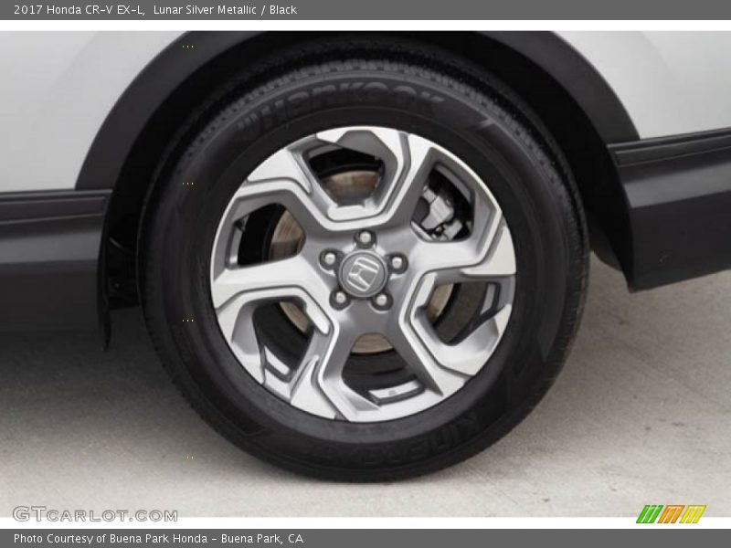 Lunar Silver Metallic / Black 2017 Honda CR-V EX-L
