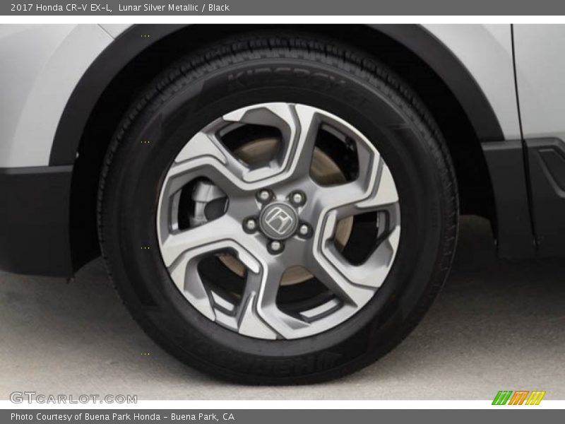 Lunar Silver Metallic / Black 2017 Honda CR-V EX-L