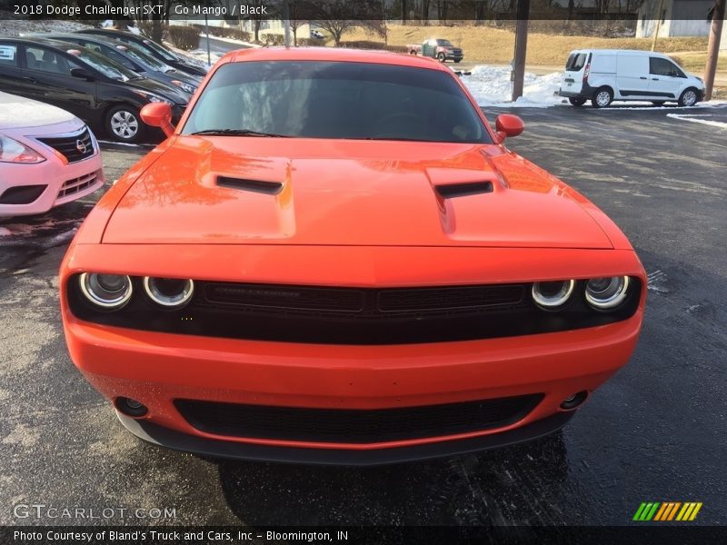 Go Mango / Black 2018 Dodge Challenger SXT