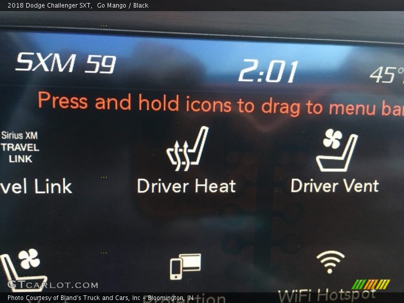 Go Mango / Black 2018 Dodge Challenger SXT