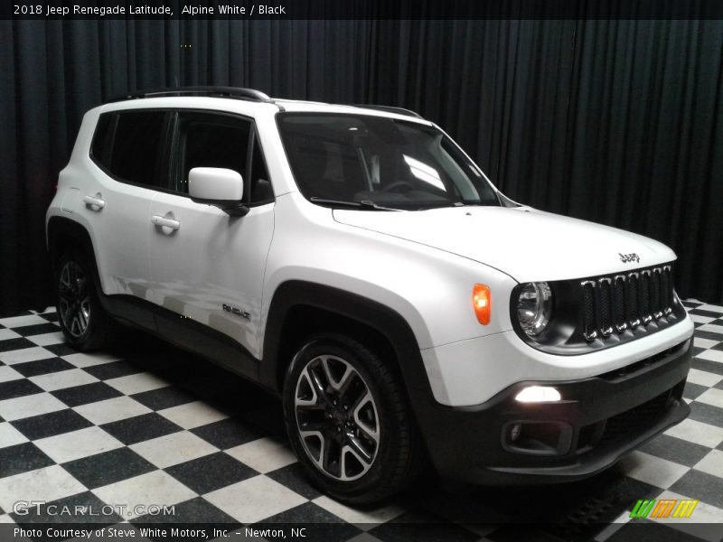 Alpine White / Black 2018 Jeep Renegade Latitude