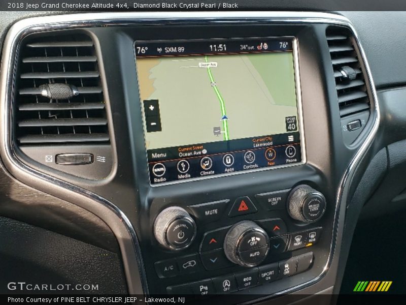 Diamond Black Crystal Pearl / Black 2018 Jeep Grand Cherokee Altitude 4x4