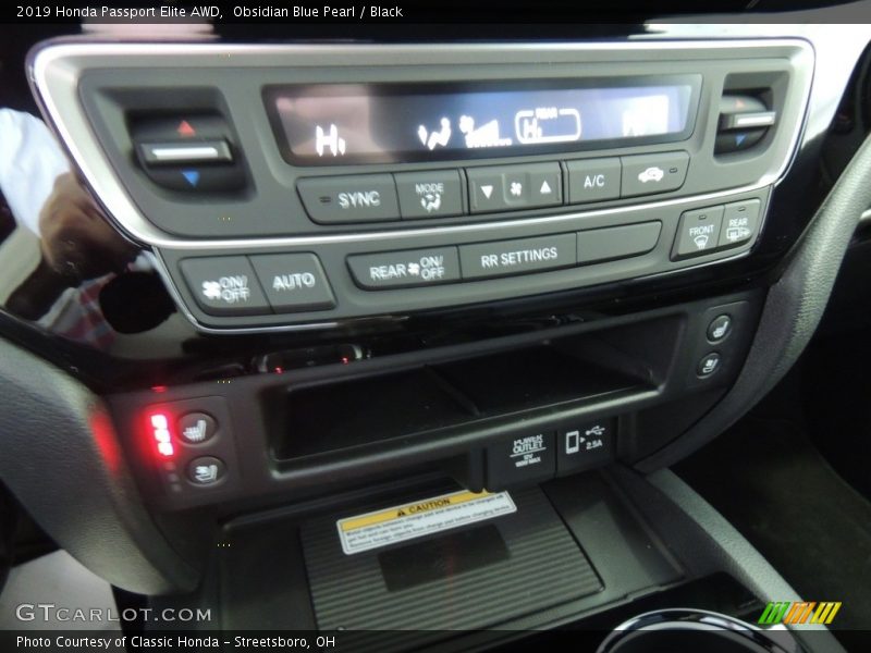 Controls of 2019 Passport Elite AWD