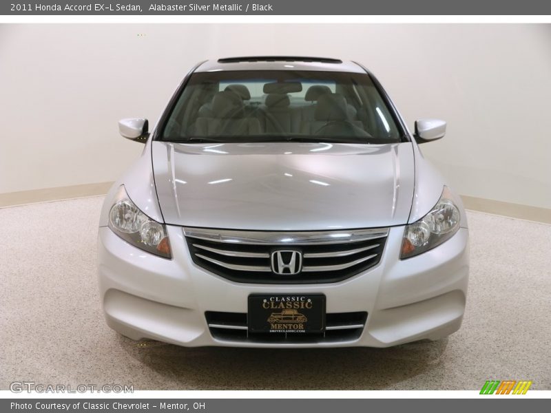 Alabaster Silver Metallic / Black 2011 Honda Accord EX-L Sedan