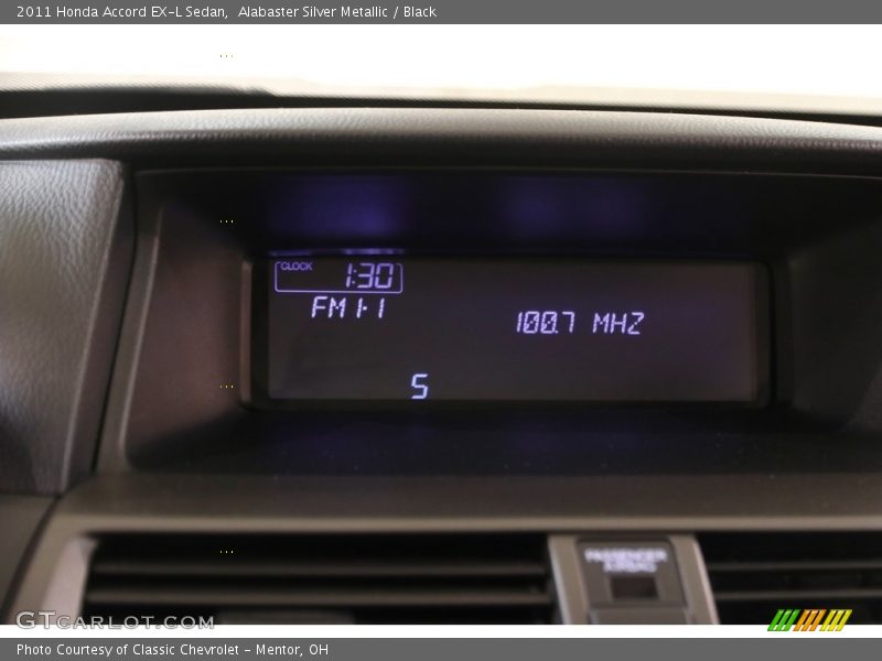 Alabaster Silver Metallic / Black 2011 Honda Accord EX-L Sedan