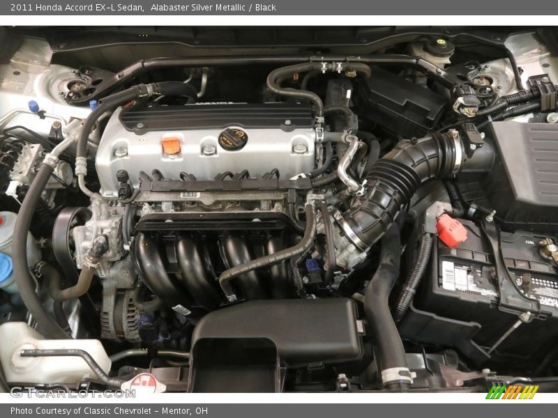 Alabaster Silver Metallic / Black 2011 Honda Accord EX-L Sedan