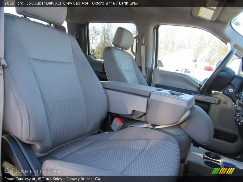 Oxford White / Earth Gray 2018 Ford F350 Super Duty XLT Crew Cab 4x4