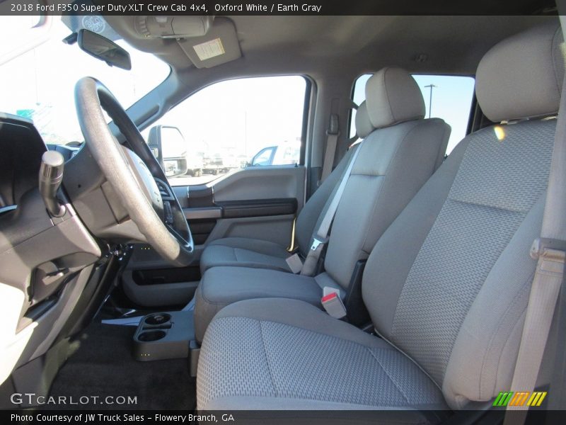 Oxford White / Earth Gray 2018 Ford F350 Super Duty XLT Crew Cab 4x4