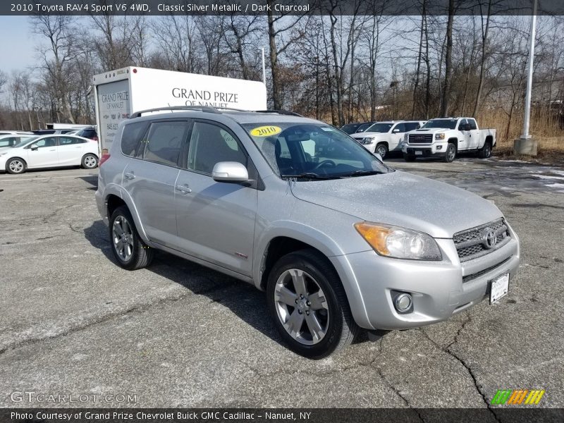 Classic Silver Metallic / Dark Charcoal 2010 Toyota RAV4 Sport V6 4WD