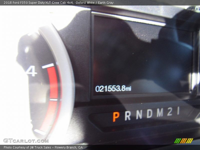 Oxford White / Earth Gray 2018 Ford F350 Super Duty XLT Crew Cab 4x4