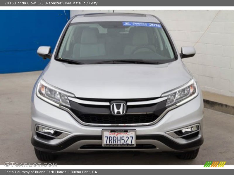 Alabaster Silver Metallic / Gray 2016 Honda CR-V EX