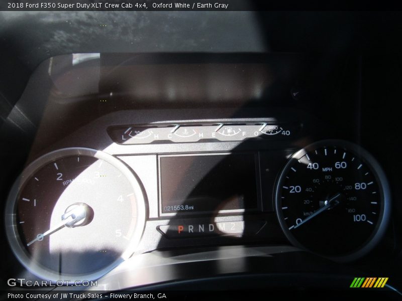Oxford White / Earth Gray 2018 Ford F350 Super Duty XLT Crew Cab 4x4