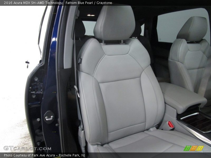Fathom Blue Pearl / Graystone 2016 Acura MDX SH-AWD Technology