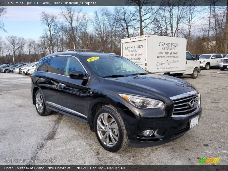 Black Obsidian / Graphite 2015 Infiniti QX60 3.5 AWD