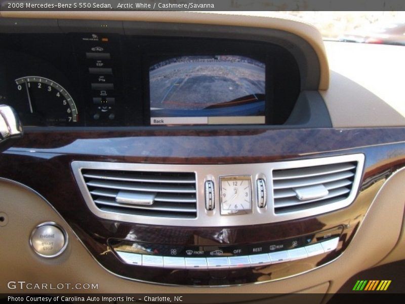 Arctic White / Cashmere/Savanna 2008 Mercedes-Benz S 550 Sedan