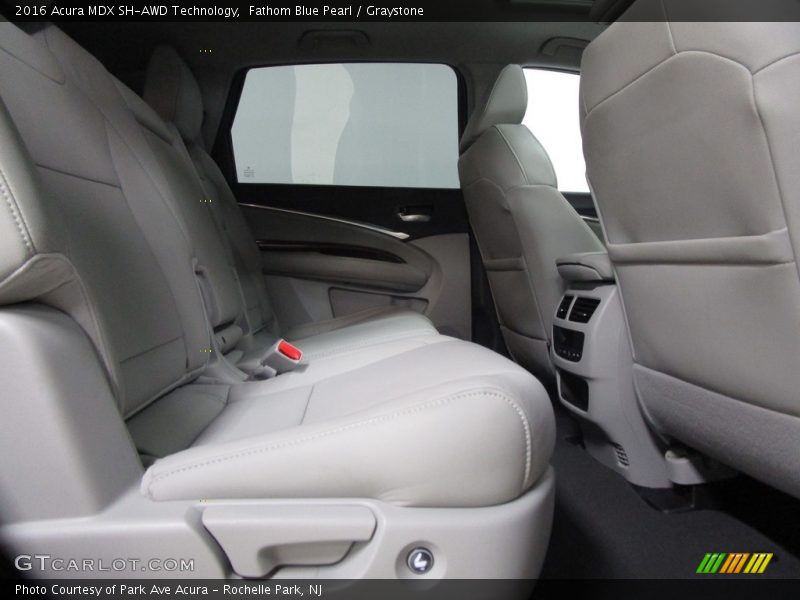 Fathom Blue Pearl / Graystone 2016 Acura MDX SH-AWD Technology