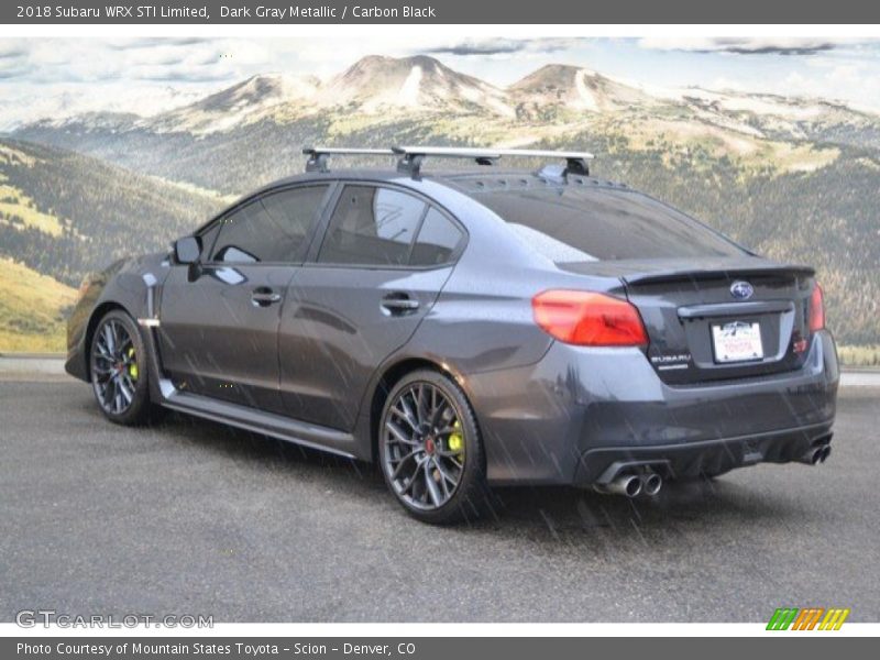 Dark Gray Metallic / Carbon Black 2018 Subaru WRX STI Limited