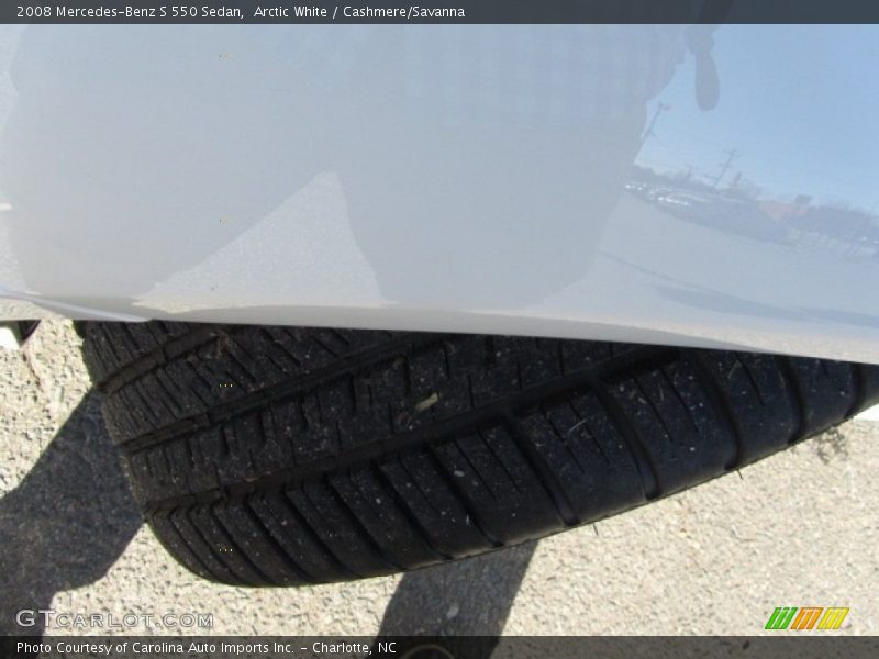 Arctic White / Cashmere/Savanna 2008 Mercedes-Benz S 550 Sedan