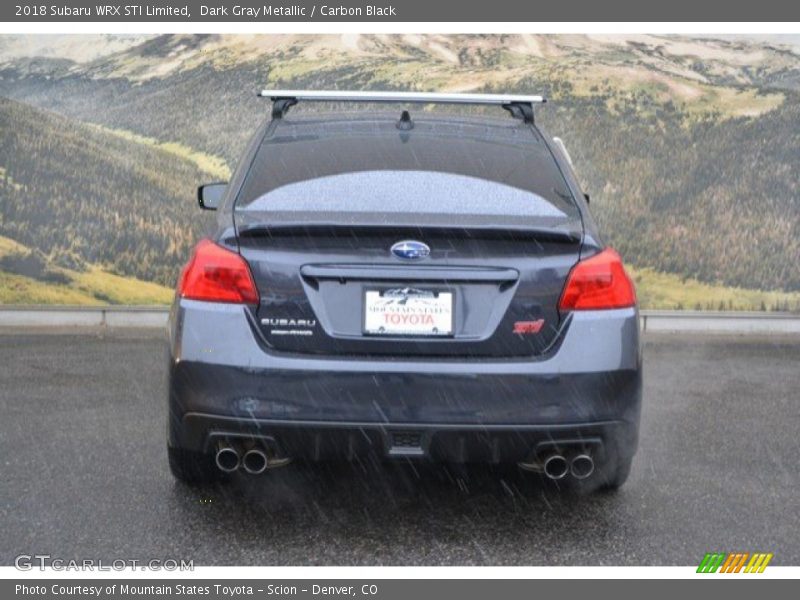 Dark Gray Metallic / Carbon Black 2018 Subaru WRX STI Limited