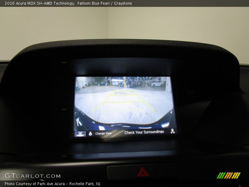 Fathom Blue Pearl / Graystone 2016 Acura MDX SH-AWD Technology
