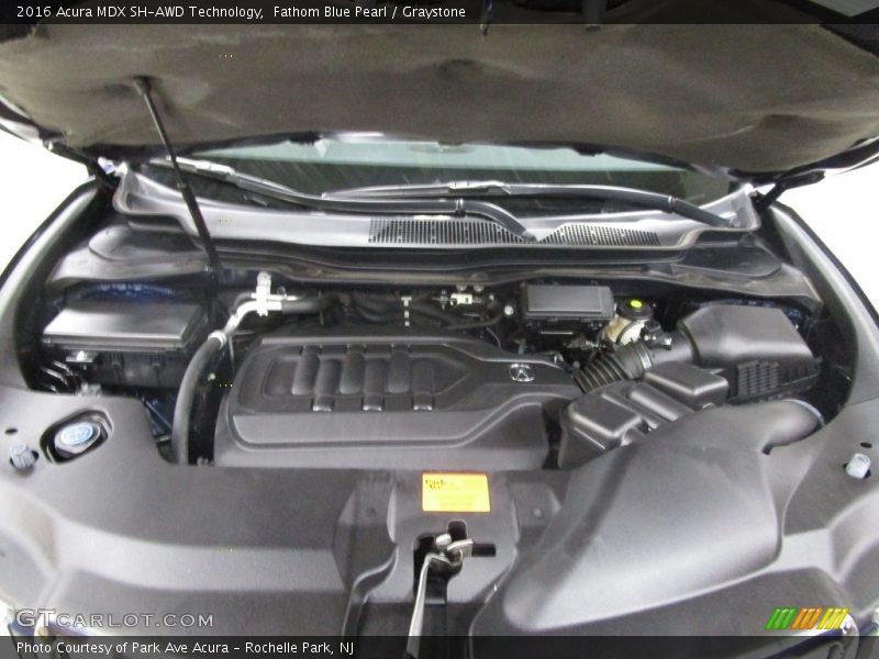 Fathom Blue Pearl / Graystone 2016 Acura MDX SH-AWD Technology