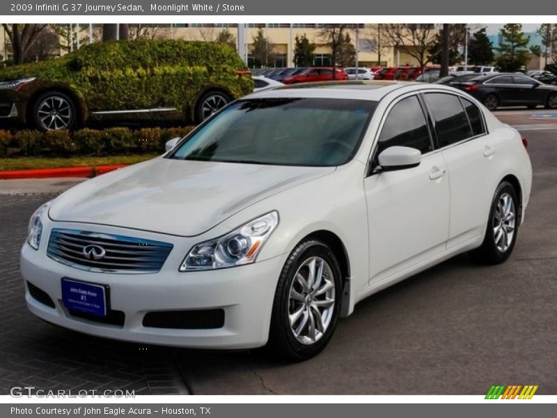 Moonlight White / Stone 2009 Infiniti G 37 Journey Sedan