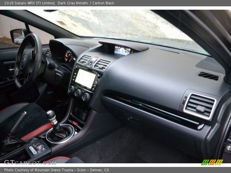 Dashboard of 2018 WRX STI Limited
