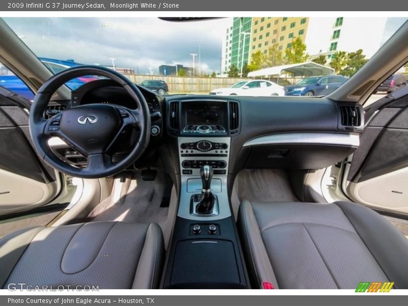Moonlight White / Stone 2009 Infiniti G 37 Journey Sedan