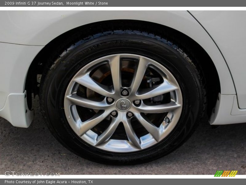 Moonlight White / Stone 2009 Infiniti G 37 Journey Sedan